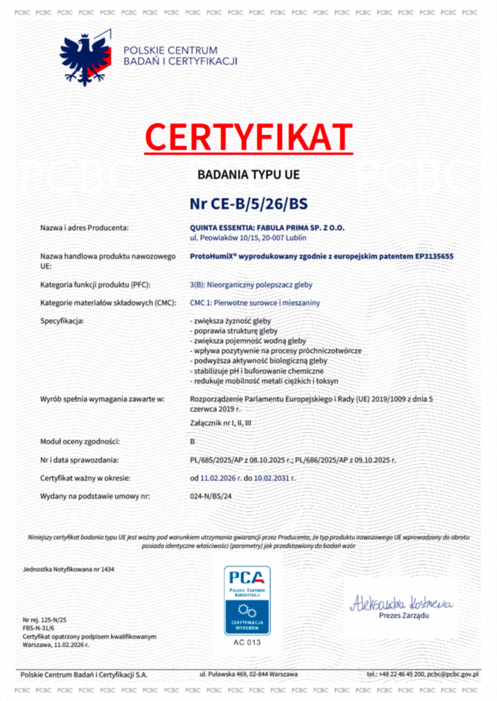 CE — Soil improver PFC 3(B)